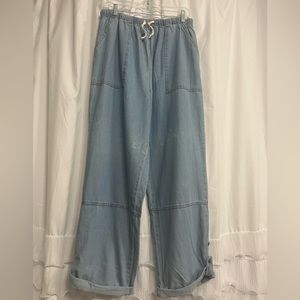 Y2K Vintage Mainstreet Blues Woman's Wide Leg Sz 18 tall 18T Skater jeans tall
